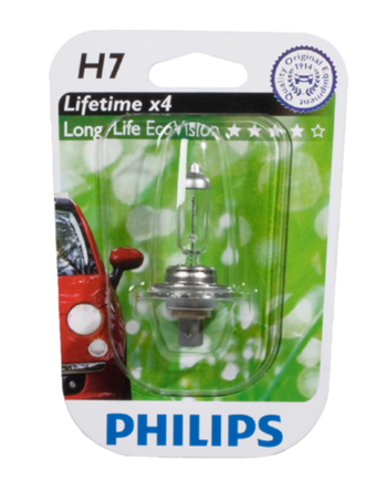 Philips Longlife Ecovison H7 55w 12v Blister   Stk