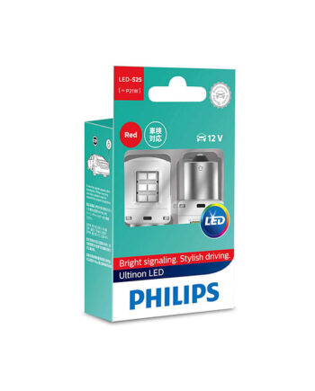 Philips Ultinon Led P21w Rød 12v Sæt