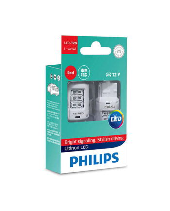 Philips Ultinon Led W21w Rød 12v Sæt