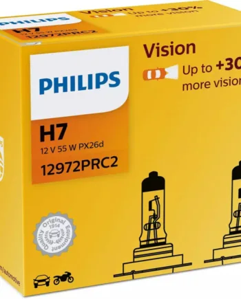 Philips Vision H7 Pærer  Som Giver  30  Mere Lys    Stk