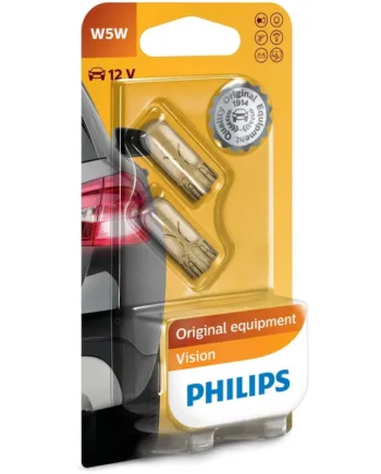 Philips W5w Vision Pærer  Som Giver  30  Mere Lys    Stk