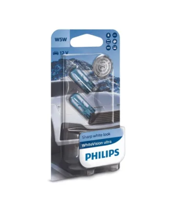 Philips W5w Whitevision Ultra Pærer Med Xenon Effekt    60  Mere Lys   Stk