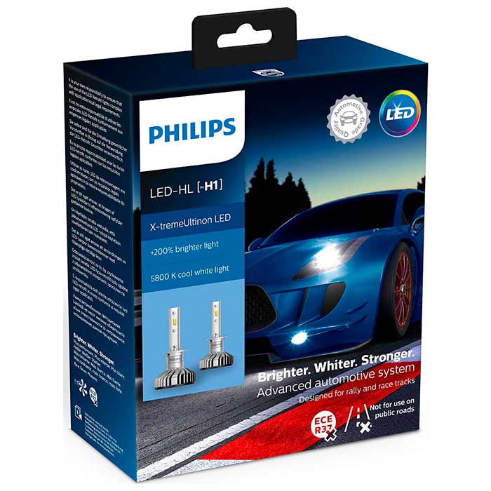 Philips -tremeultinon 5800k Led H1 Sæt