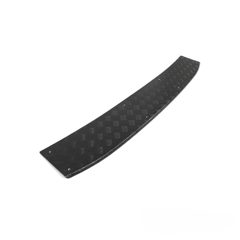 Rear Bumper Sill Cover Black Anodized Aluminium
