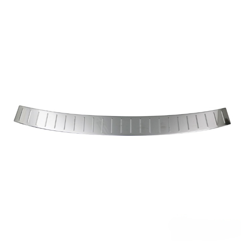 Rear Bumper Sill Cover   Steel   Black Chrome