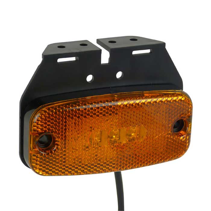 Sidemarkeringslygte Orange 110x41x27mm