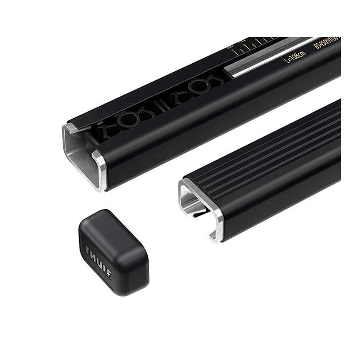 Thule 712200 Squarebar 118 Halvt Sæt Tagbøjle