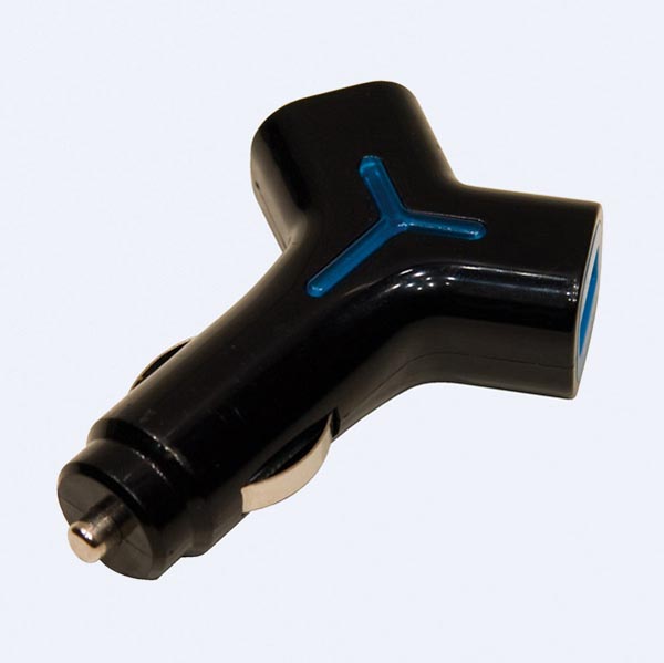 Twin Usb Lader Til Bil 1x 800ma   1x2100ma
