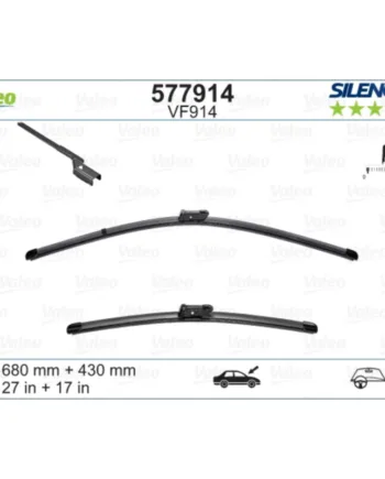 Vf914 Valeo Silencio Viskerblade   Fladblade Sæt 680 425mm