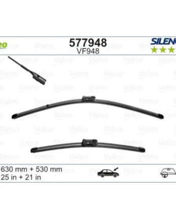Vf948 Valeo Silencio Viskerblade   Fladblade Sæt 630 530mm