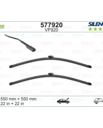 Vf920 Valeo Silencio Viskerblade   Fladblade Sæt 2x550mm