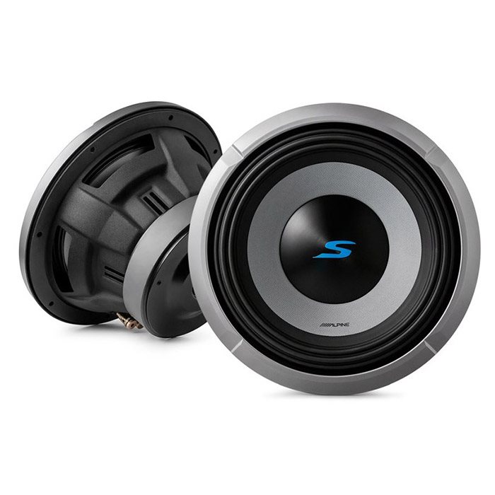Alpine S2-w10d4 10 Quot  Subwoofer Dobbelt   Ohm