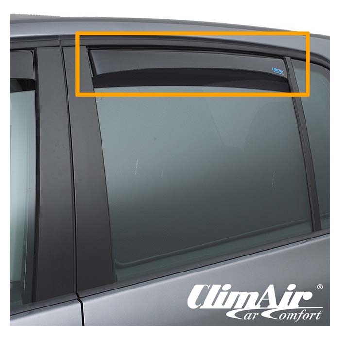 Climair Vindafviser Volvo Xc60 2008-2017 Sort
