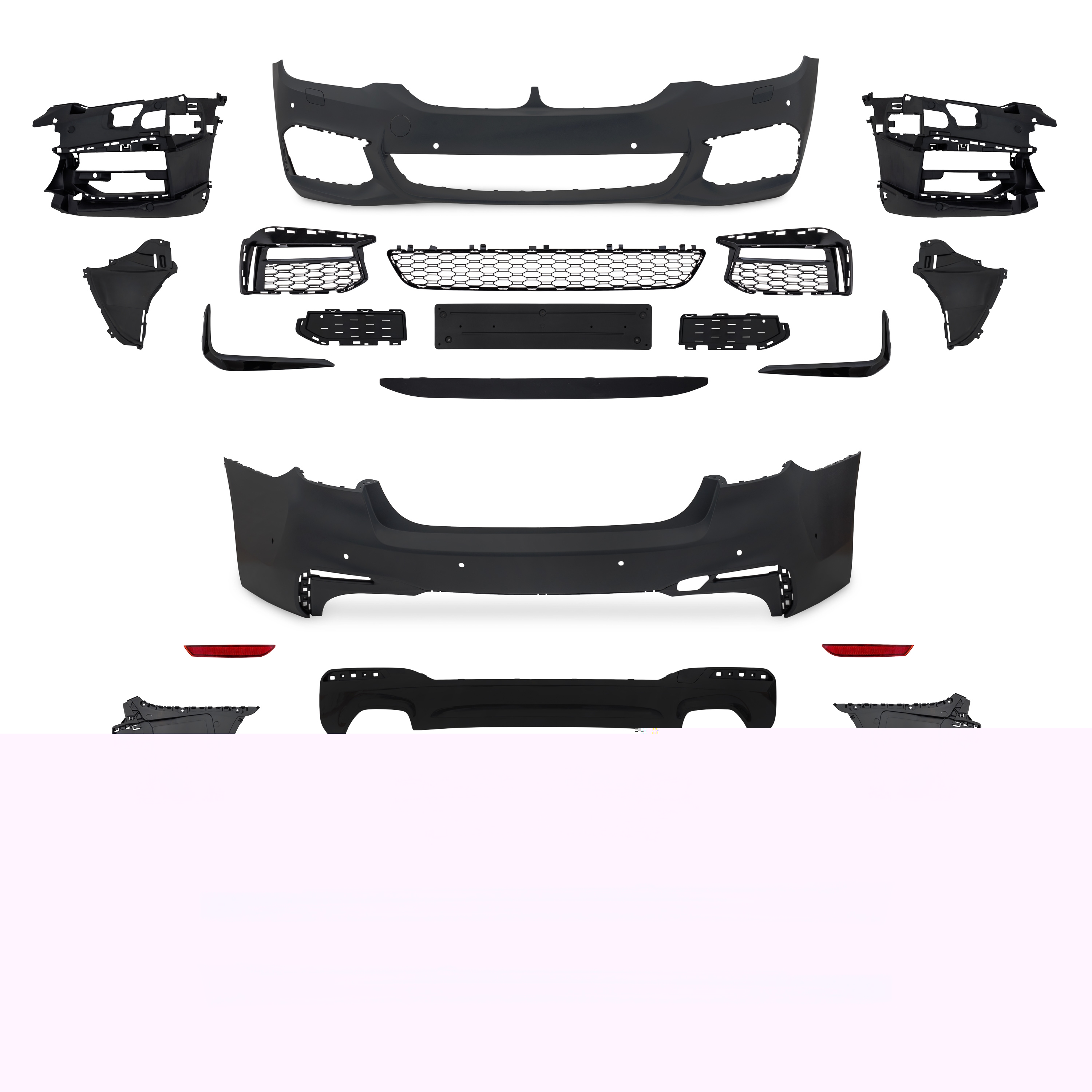 Jom Body Kit   Sport-design Med Pdc-huller Og Sra Til Bmw   Serie G30  2017