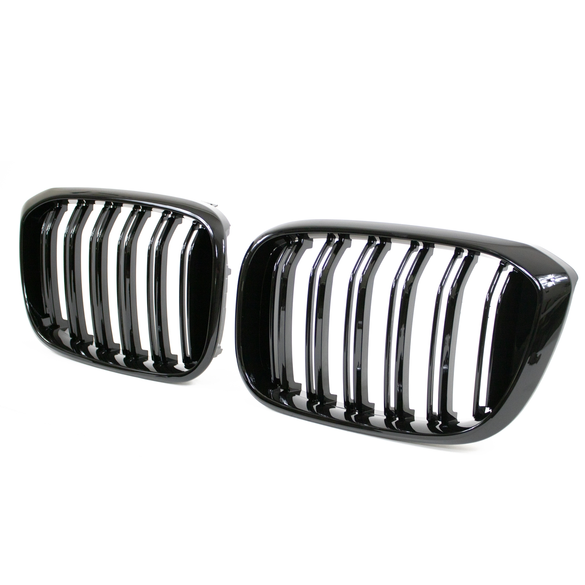 Jom Frontgrill Med Dobbelt Ribbe   Blank Sort Til Bmw X3  G01  2017-