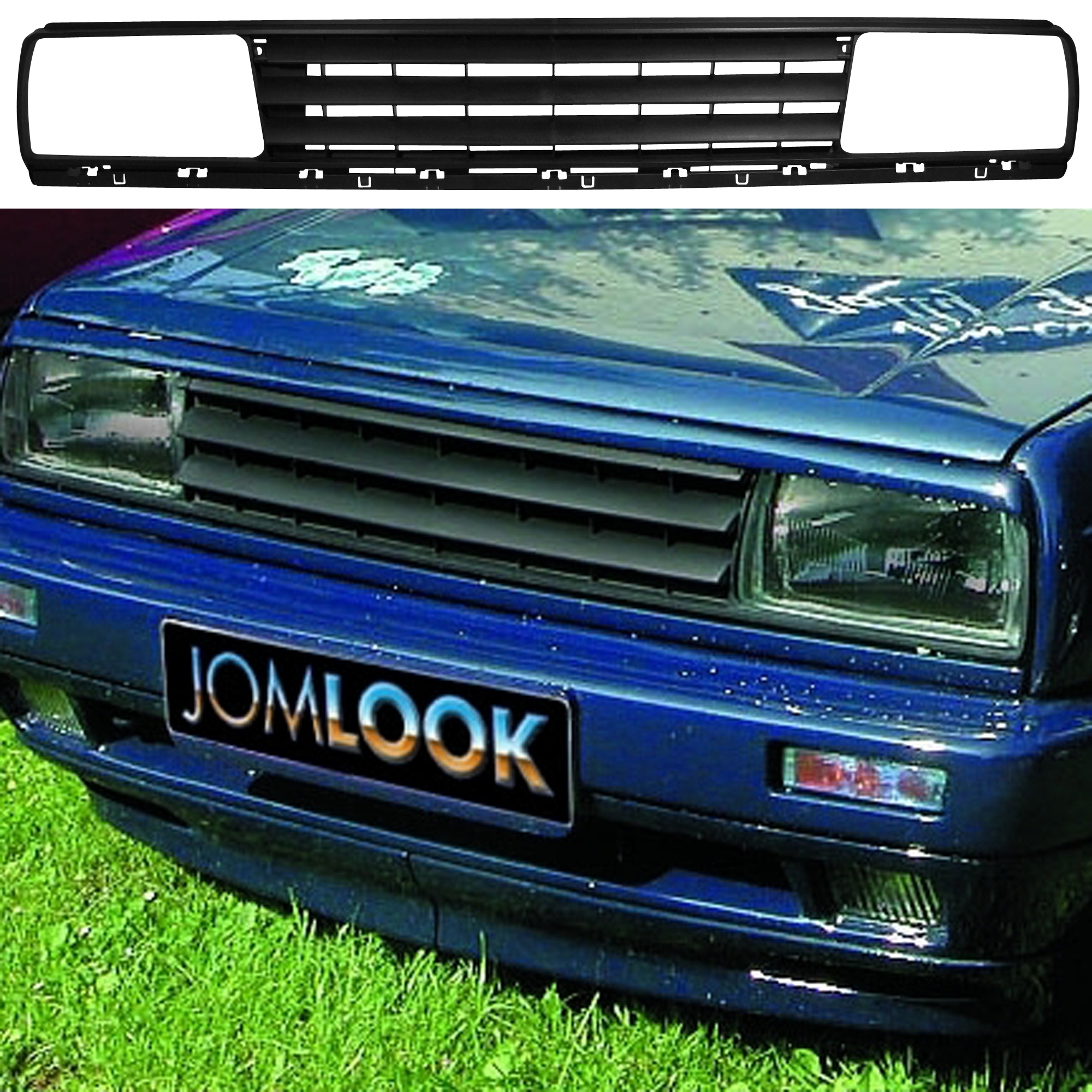 Jom Frontgrill Sort Uden Logo Til Vw Jetta    19841992