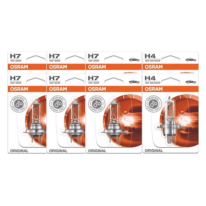 Osram H4   H7 12v Pærepakke 100 Stk