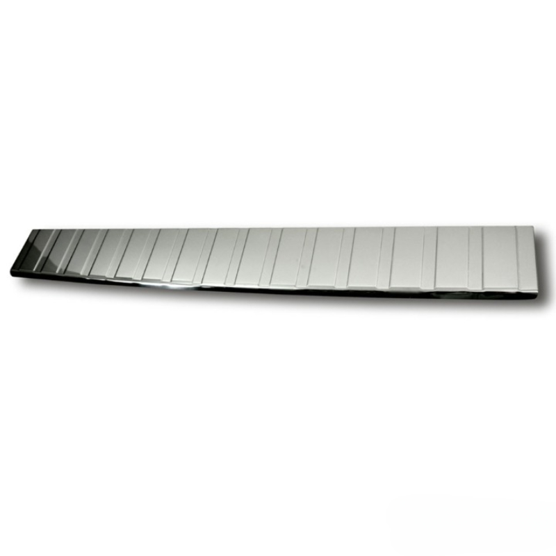 Rear Bumper Sill Cover   Steel   Black Chrome