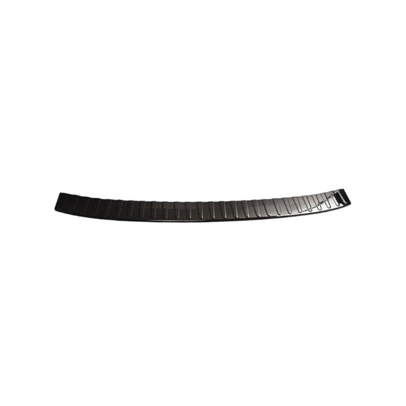 Rear Bumper Sill Cover   Steel   Black Chrome