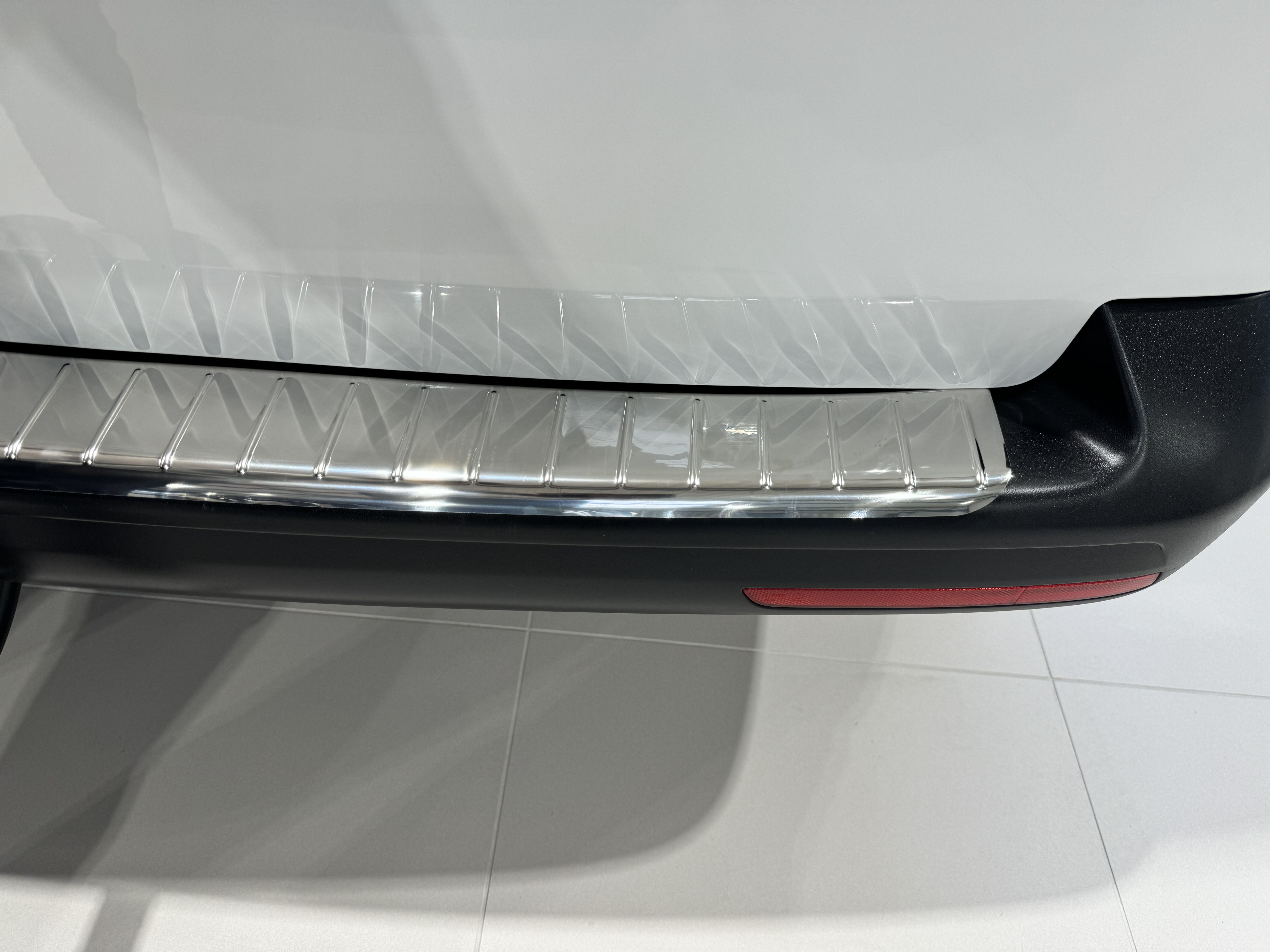 Rear Bumper Sill Cover   Steel  Brushed