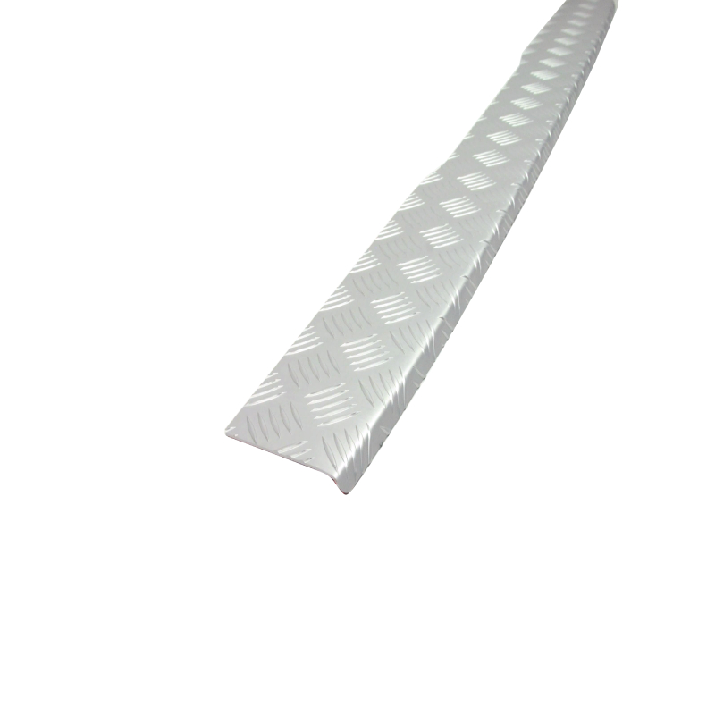 Rear Bumper Sill Cover  Silver Anodized  Aluminium