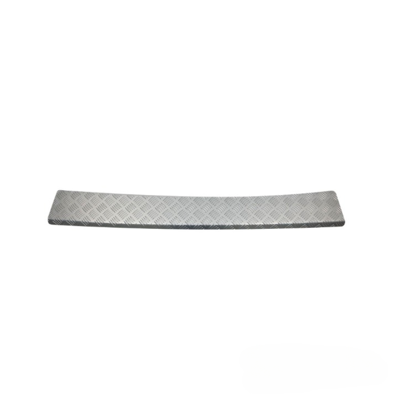 Rear Bumper Sill Cover  Silver Anodized  Aluminium