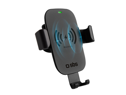 Sbs Mobilholder Til Luftdyse Med Trådløs Opladning Sort